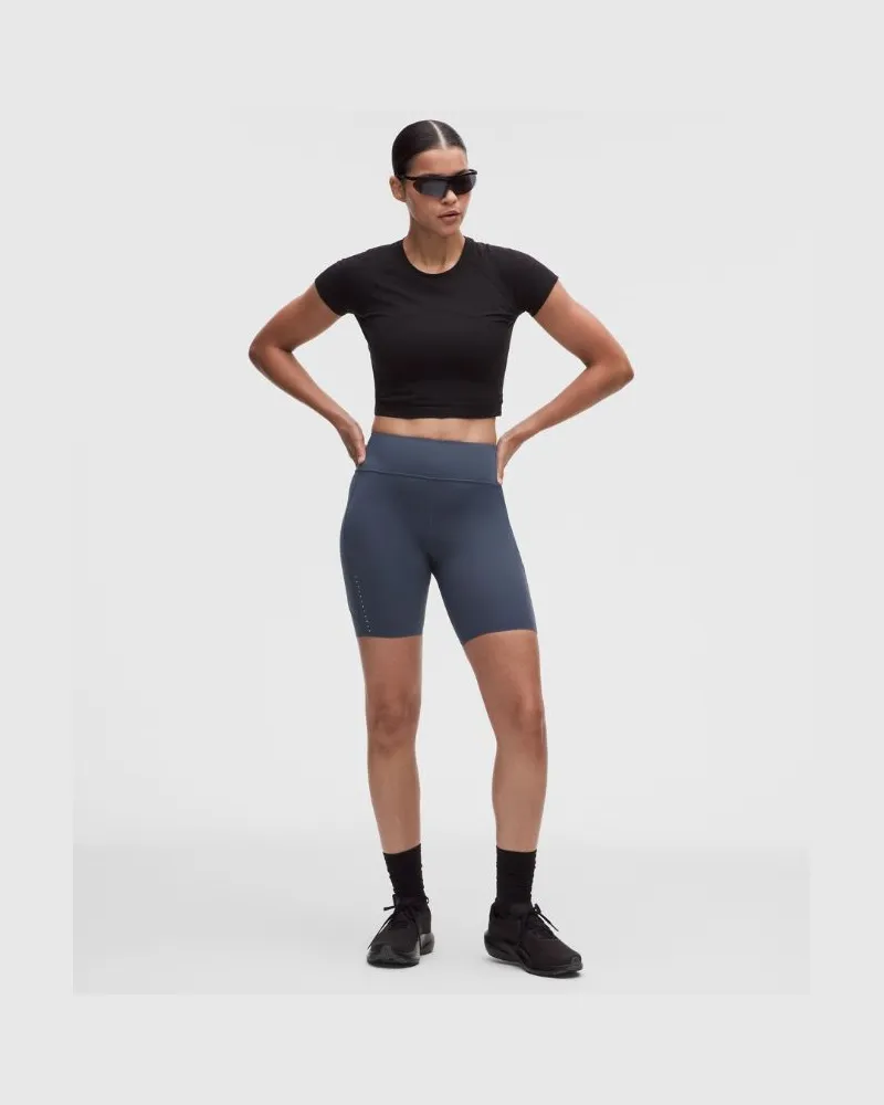 LULULEMON Fast and Free-Shorts mit hohem Bund und 6 Taschen für Frauen – 20 cm – Größe in Dusty Diamond Dusty