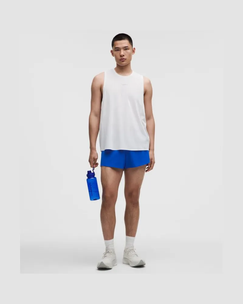 LULULEMON Fast and Free Shorts mit Saumschlitz für Männer – 8 cm – Größe in Beach Ball Blue Beach