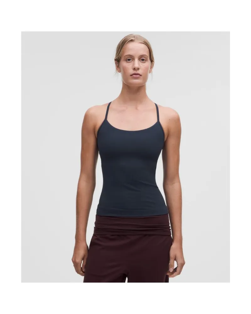 LULULEMON Flow Y-Tanktop Leichter Halt für B/C-Cups für Frauen – Größe in True Navy True