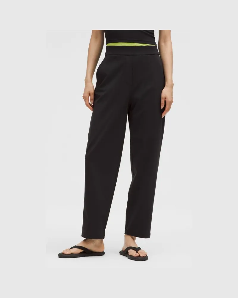 LULULEMON Daydrift Hose mit hohem Bund und schmal zulaufendem Bein Normale Länge für Frauen – Größe in Schwarz Schwarz
