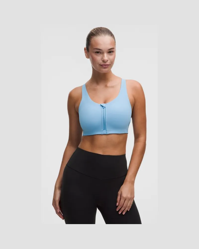 LULULEMON Energy BH mit starkem Halt und Frontreißverschluss für B–G-Cups für Frauen – Größe in Dreamy Blue Dreamy