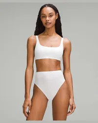 LULULEMON Wundermost Ultraweicher BH mit U-Ausschnitt und dünnen Trägern aus Nulu, A/D-Cups White