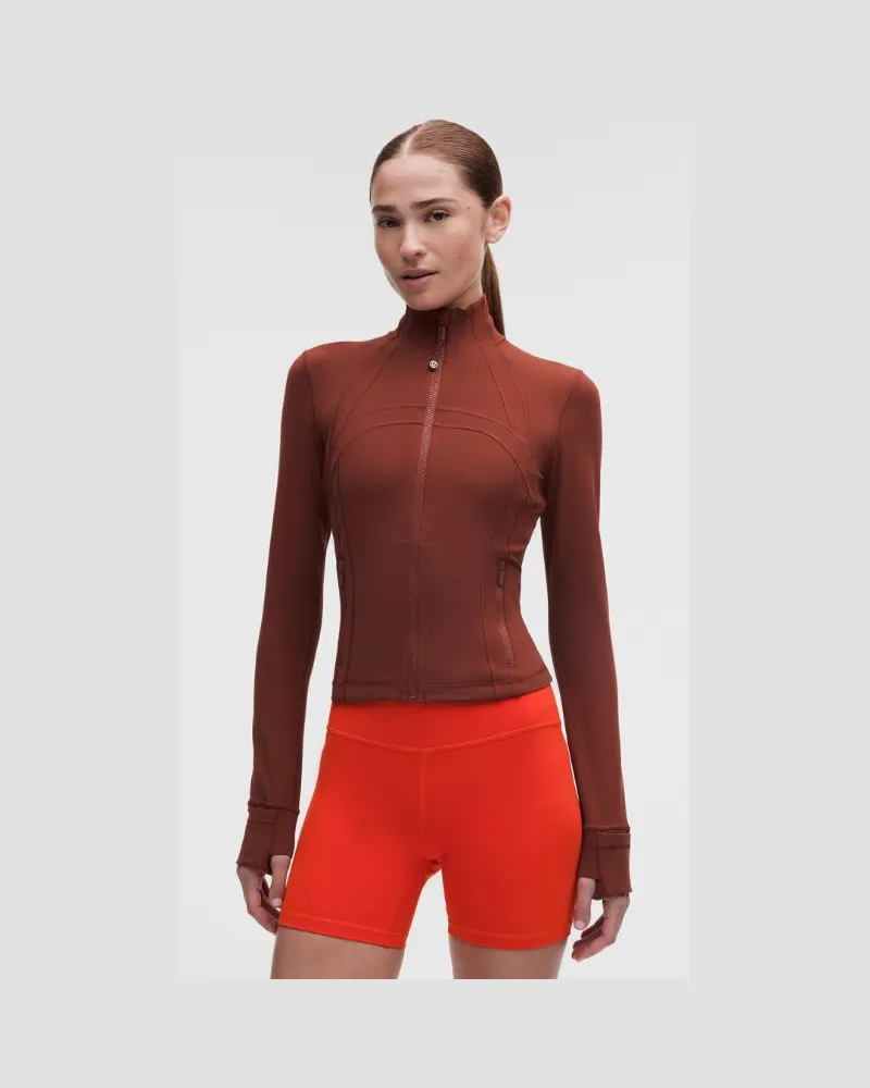 LULULEMON Define Crop-Jacke Nulu für Frauen – Größe in Cranberry Charm Cranberry