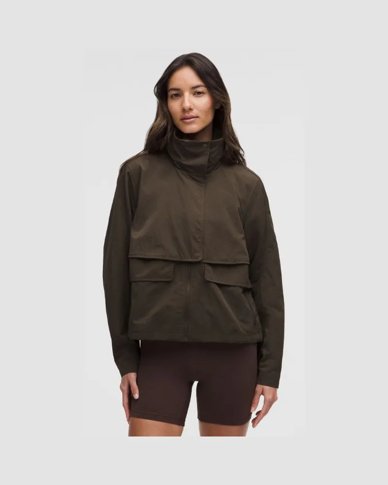 LULULEMON Always Effortless Jacke für Frauen – Größe in Olive Brown Olive