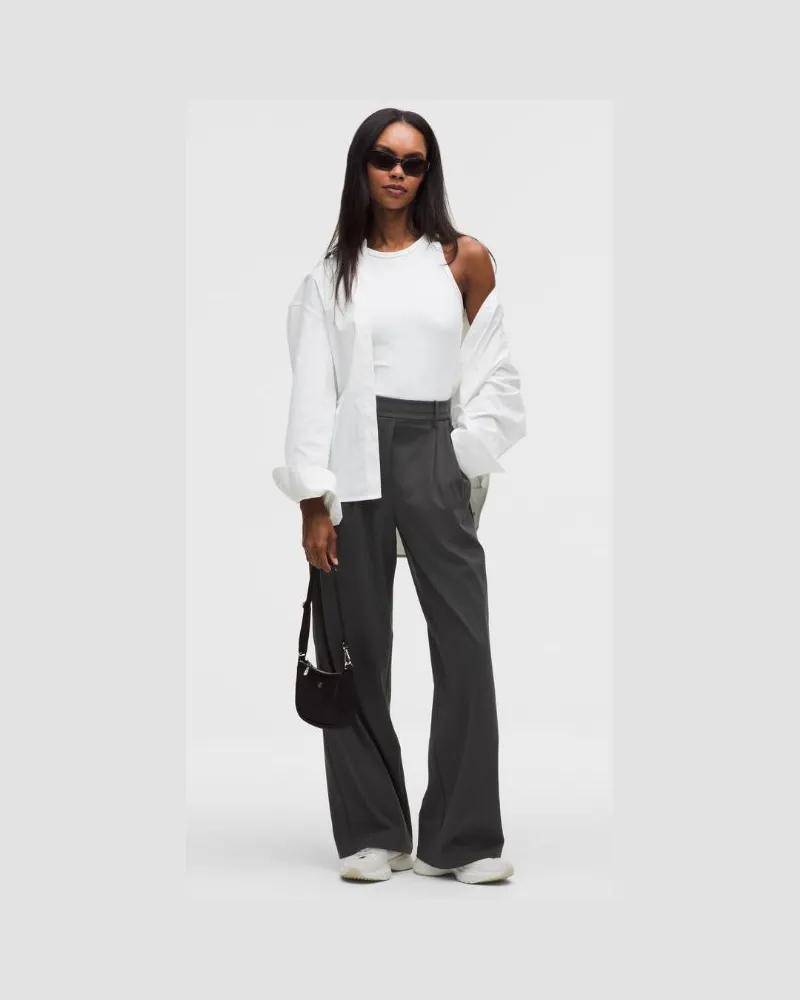 LULULEMON Daydrift Hose mit hohem Bund Normale Länge für Frauen – Größe in Graphite Grey Graphite