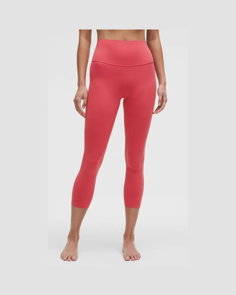 LULULEMON Align Crop Leggings mit hohem Bund für Frauen – 58 cm – Größe in Desert Red Desert