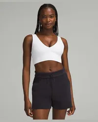 LULULEMON Align BH mit V-Ausschnitt Leichter Halt C/D-Cups White