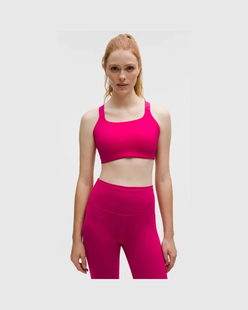 LULULEMON Fitness-BH aus Ultralu mit quadratischem Ausschnitt Mittlerer Halt D/DD-Cups für Frauen – Größe in Passionate Passionate