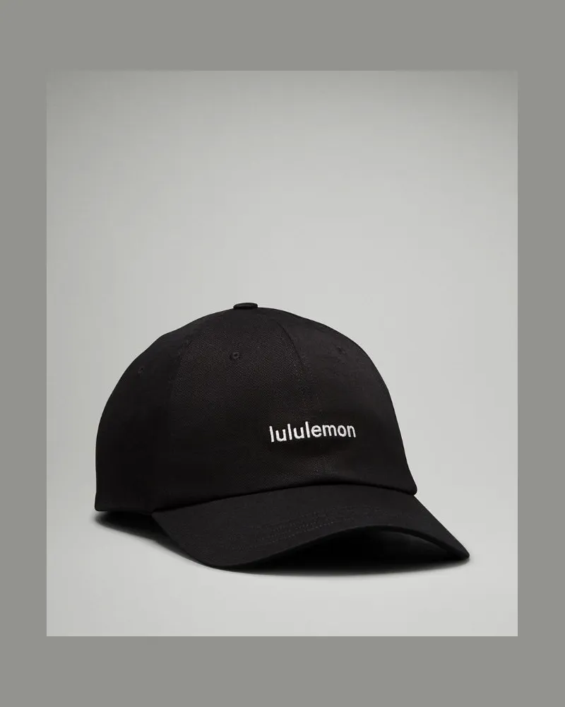 LULULEMON Klassische Baseballkappe Logo – Größe in Schwarz/Weiß Schwarz
