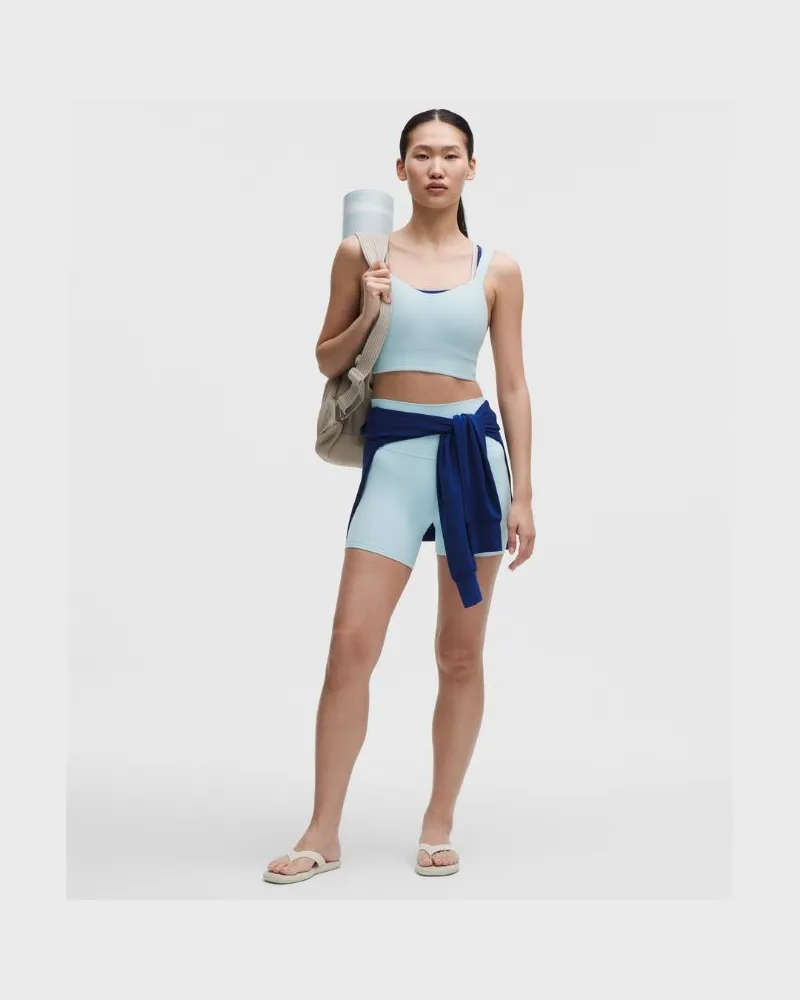 LULULEMON Align Shorts mit hohem Bund für Frauen – 15 cm – Größe in Foam Cloud Foam