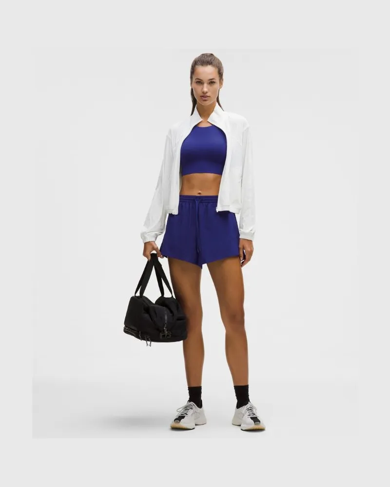 LULULEMON Leichte Shorts mit hohem Bund im Relaxed Fit Langer Liner für Frauen cm – Größe in Deep Sea Blue Deep