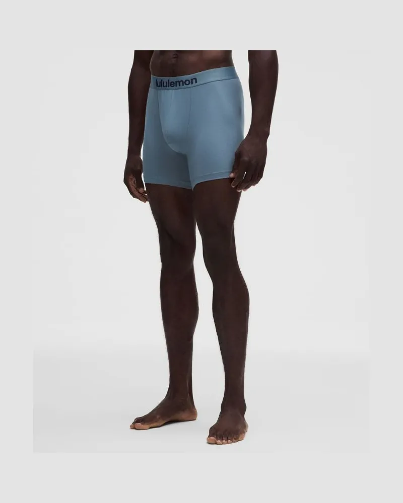 LULULEMON Always In Motion Boxershorts für Männer – 13 cm – Größe in Steel Blue Steel