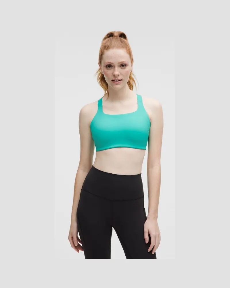LULULEMON Fitness-BH aus Ultralu mit quadratischem Ausschnitt Mittlerer Halt D/DD-Cups für Frauen – Größe in Tropics Tone Tropics