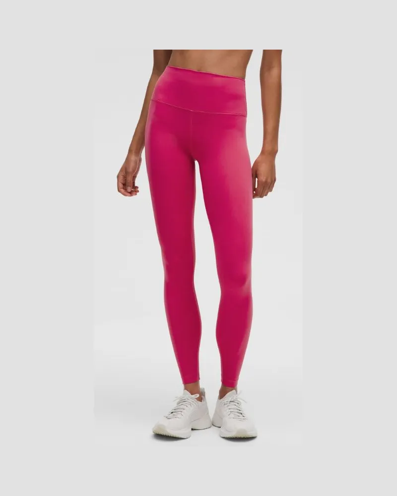 LULULEMON Wunder Train Leggings mit hohem Bund für Frauen – 71 cm – Größe in Raspberry Coulis Raspberry