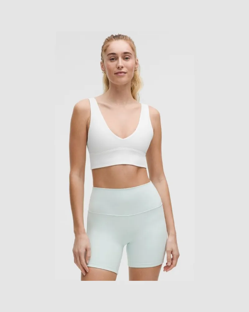 LULULEMON Align BH mit V-Ausschnitt Leichter Halt A/B-Cups für Frauen – Größe in White White