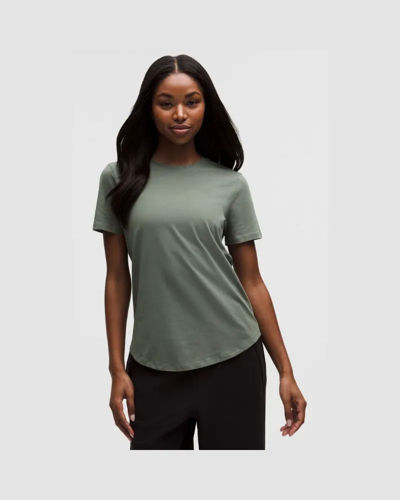 LULULEMON Love T-Shirt mit Rundhalsausschnitt für Frauen – Größe in Willow Leaf Willow