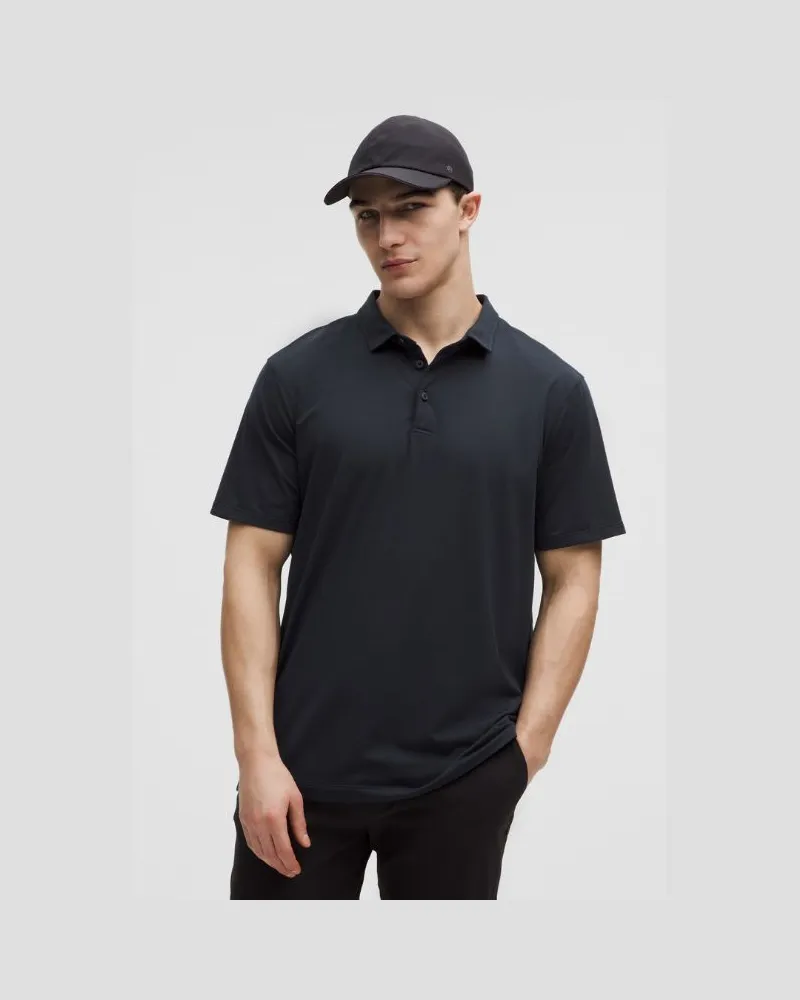 LULULEMON Evolution Kurzarm-Poloshirt für Männer – Größe in Nautical Navy Nautical