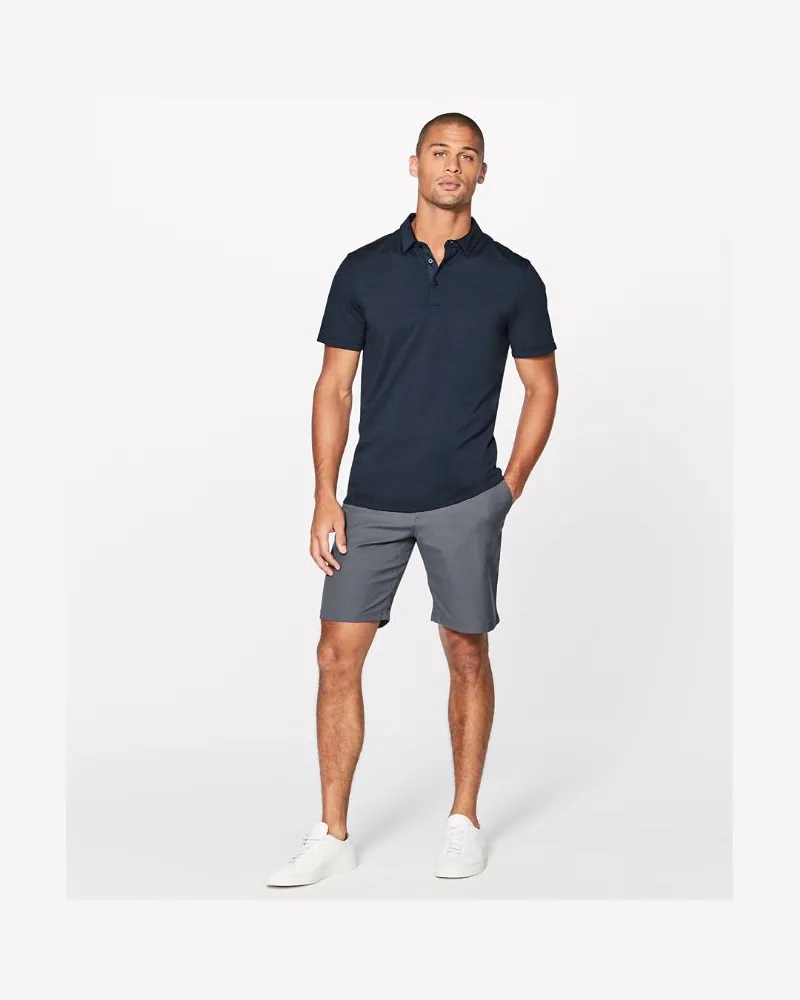 LULULEMON Evolution Kurzarm-Poloshirt für Männer – Größe in Nautical Navy Nautical