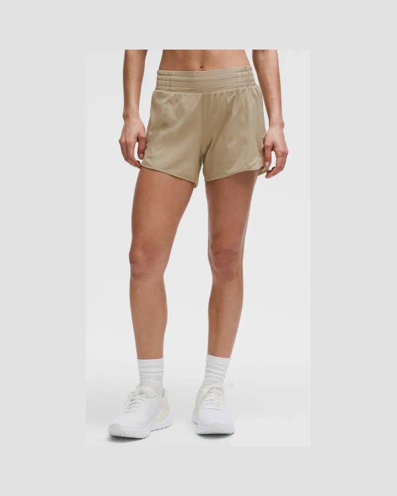 LULULEMON Hotty Hot Shorts mit hohem Bund und Liner für Frauen – 10 cm – Größe in Sheer Oak Sheer