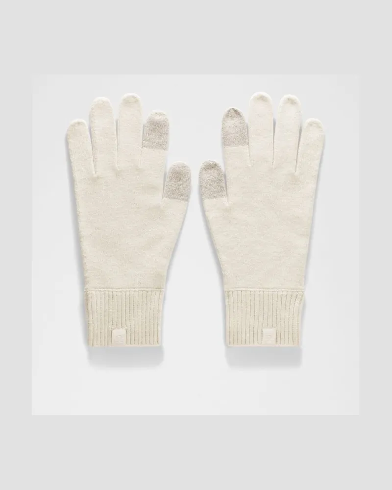 LULULEMON Warm Revelation Handschuhe – Größe in Heathered Light Ivory Heathered