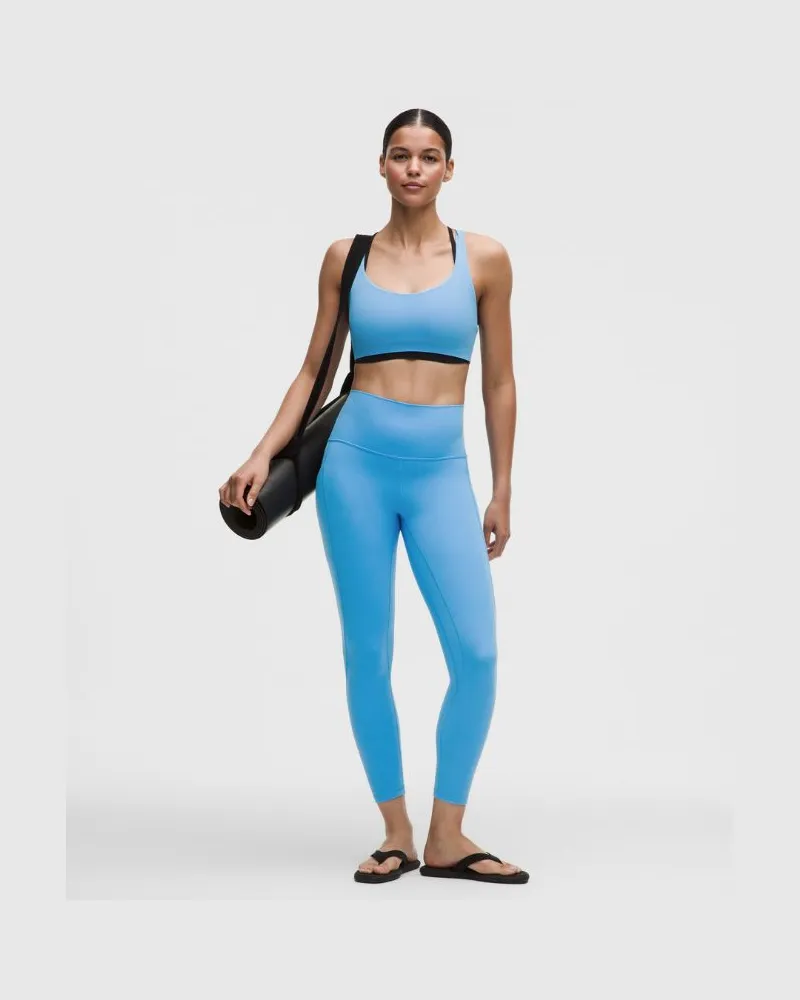 LULULEMON Align Hose mit hohem Bund und Taschen für Frauen – 64 cm – Größe in Ocean Wave Ocean