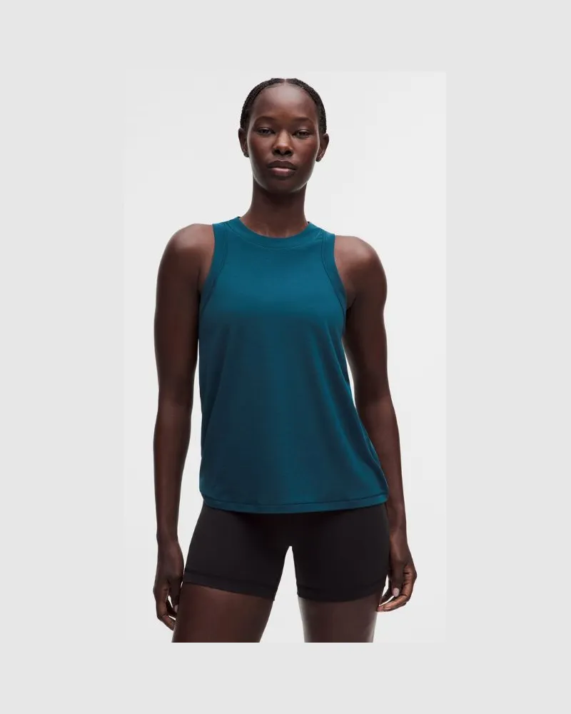 LULULEMON Trainings-Tanktop aus Jersey für Frauen – Größe in Remixed Marine Remixed