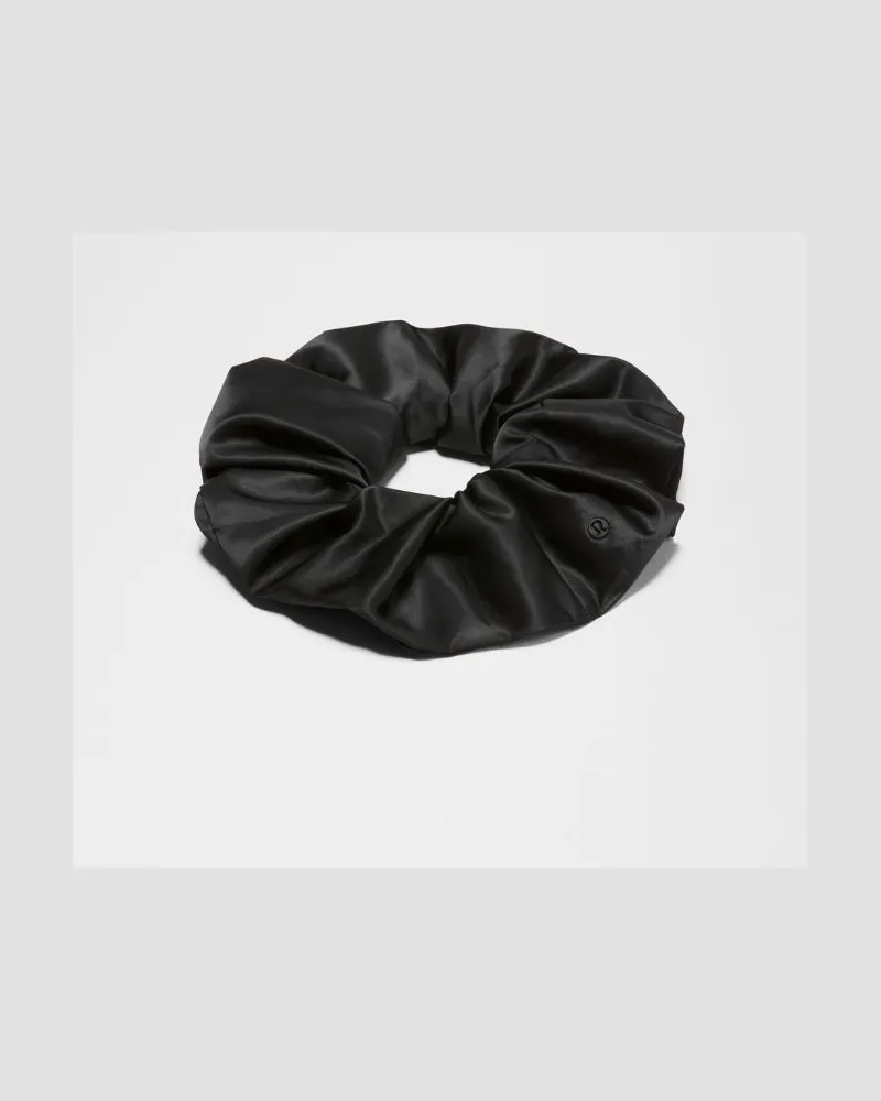 LULULEMON Uplifting Oversized Satin Scrunchie in Black Black