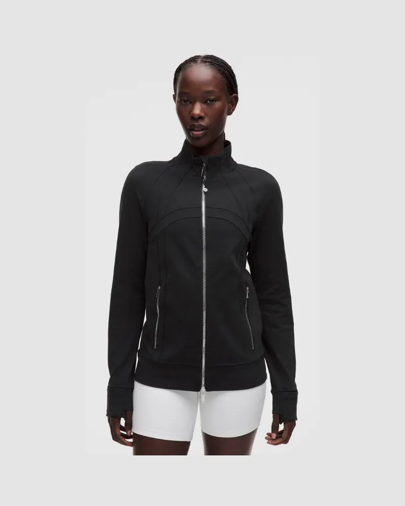 LULULEMON Define Trainingsjacke Luon für Frauen – Größe in Black/Mirror Silver Black