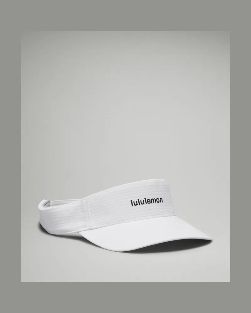 LULULEMON Multisport Visor-Kappe mit abnehmbarem Schweißband Tennis – Größe in White/Black White