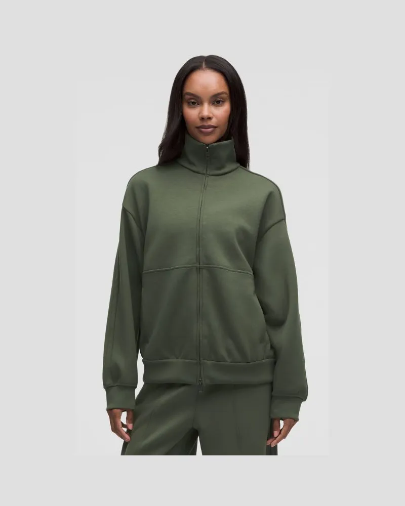 LULULEMON Smooth Spacer Oversized-Pullover mit Reißverschluss für Frauen – Größe in Sassy Sage Sassy