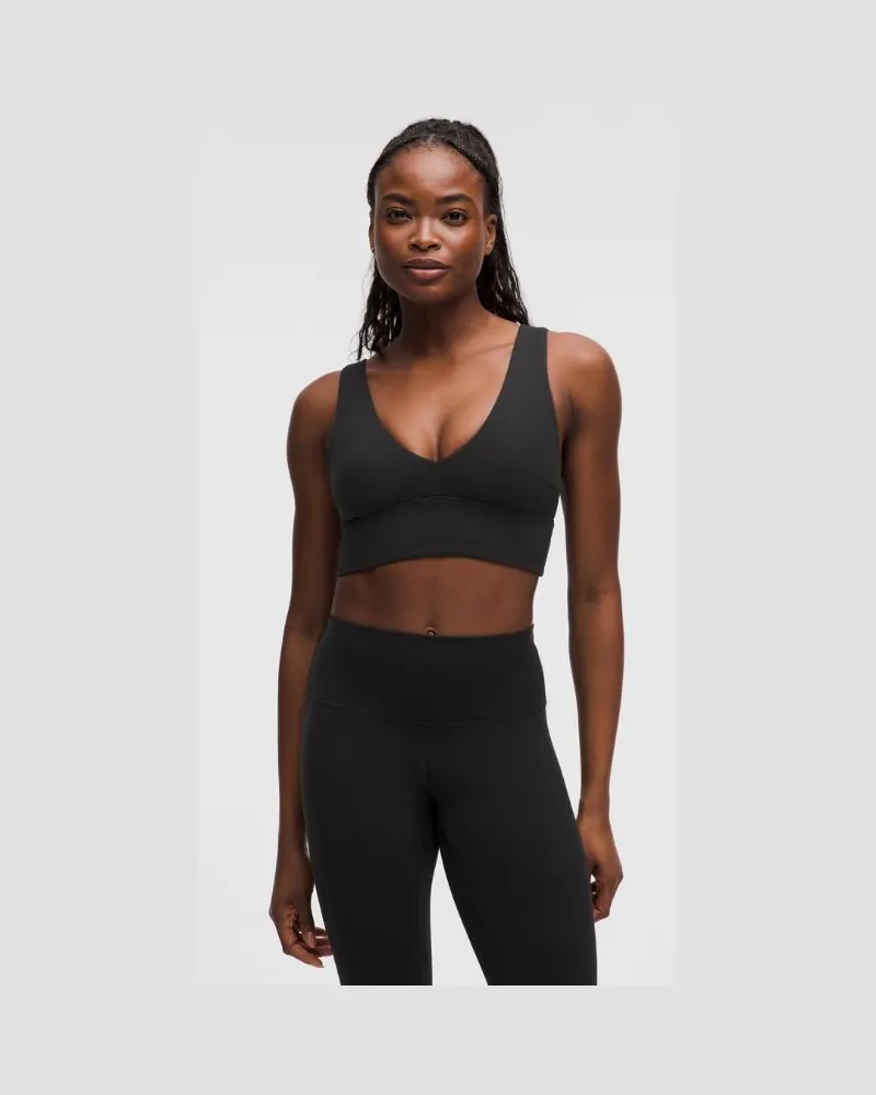 LULULEMON Align BH mit V-Ausschnitt Leichter Halt C/D-Cups für Frauen – Größe in Black Black