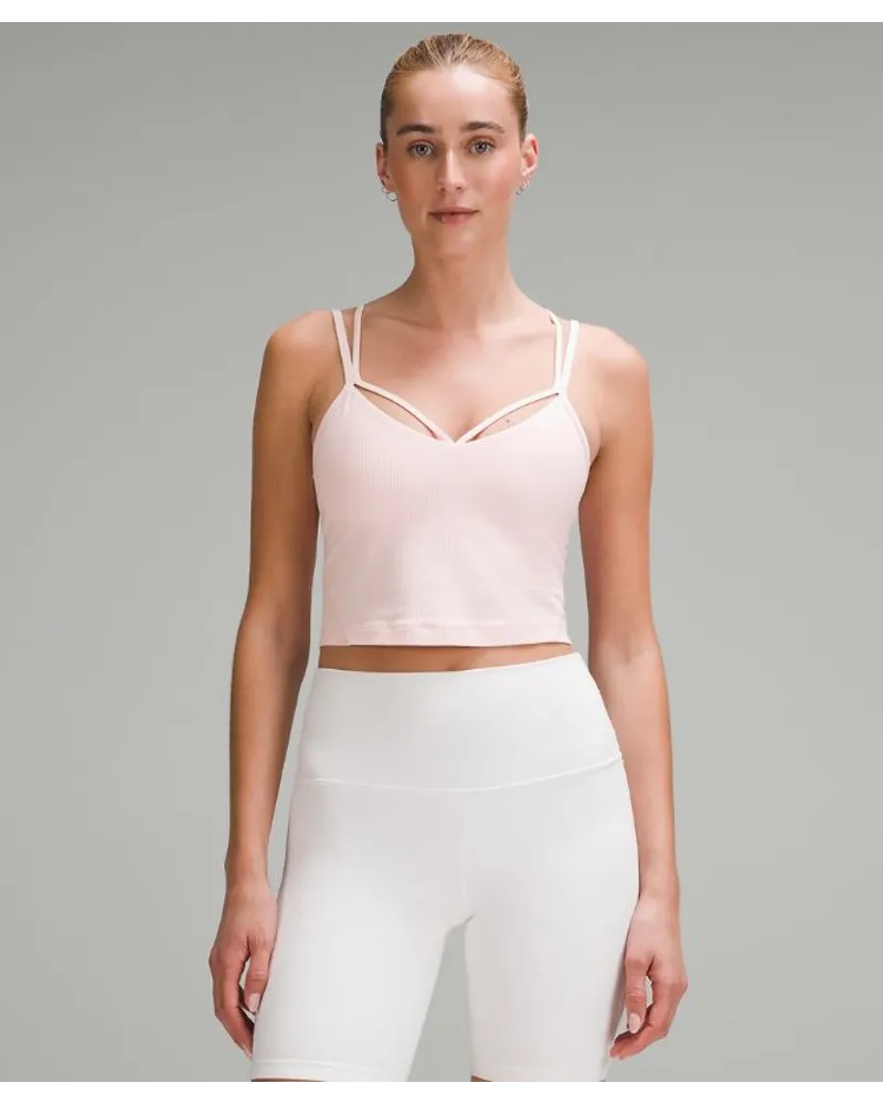 LULULEMON Align Geripptes Tanktop mit Trägern Strawberry