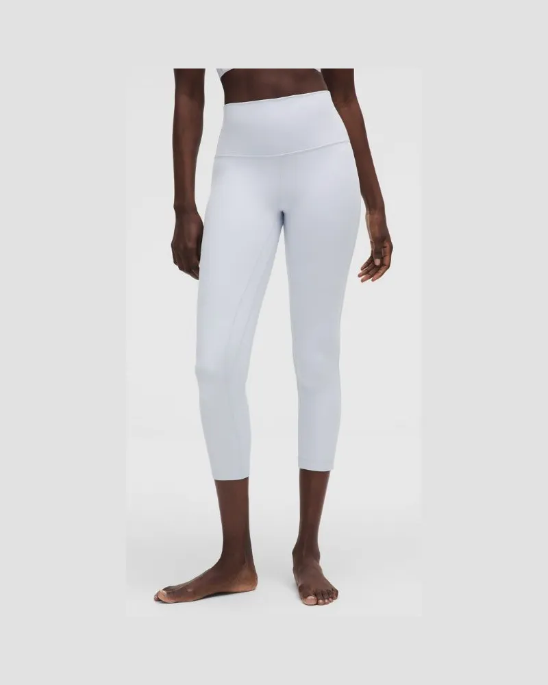 LULULEMON Align Crop Leggings mit hohem Bund für Frauen – 58 cm – Größe in Starch Blue Starch