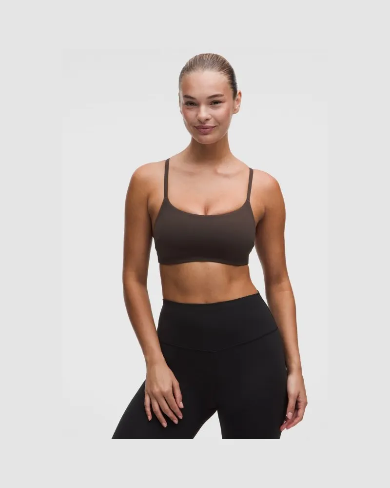 LULULEMON Wunder Train Racer-BH mit Trägern Leichter Halt C/D-Cups für Frauen – Größe in Mahogany Muse Mahogany
