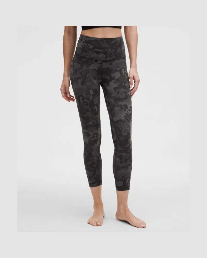 LULULEMON Align Crop Leggings mit hohem Bund für Frauen – 58 cm – Größe in Hidden Heritage Lace Black Multi Hidden