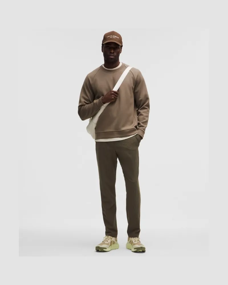 LULULEMON ABC Classic-Fit Trouser 32L Textured für Männer – Größe in Olive Brown Olive