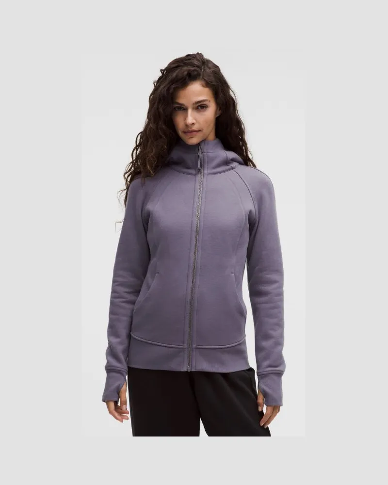 LULULEMON Scuba-Hoodie mit durchgehendem Reißverschluss für Frauen – Größe in Grape Mist Grape