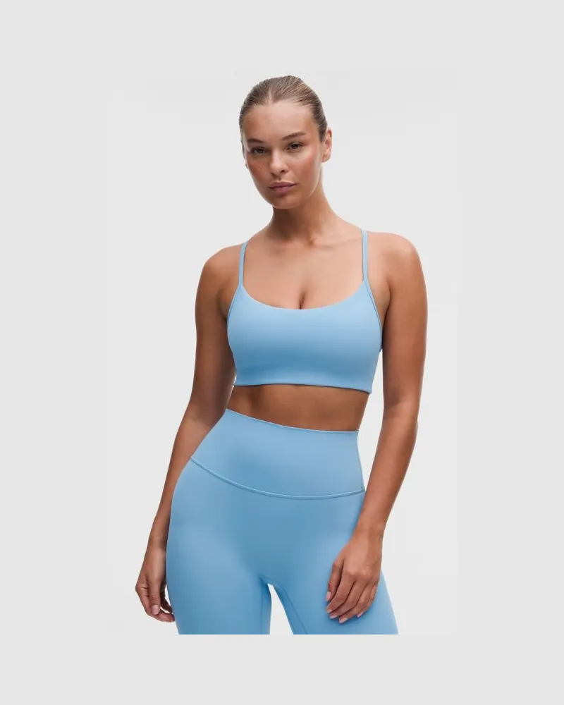 LULULEMON Flow Y-BH mit leichtem Halt für C/D-Cups es Design für Frauen – Größe in Dreamy Blue Dreamy