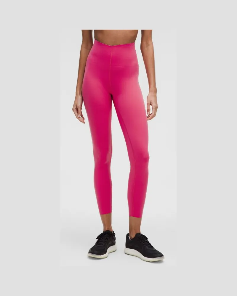 LULULEMON Glow Up Leggings mit hohem Bund für Frauen – 64 cm – Größe in Raspberry Coulis Raspberry