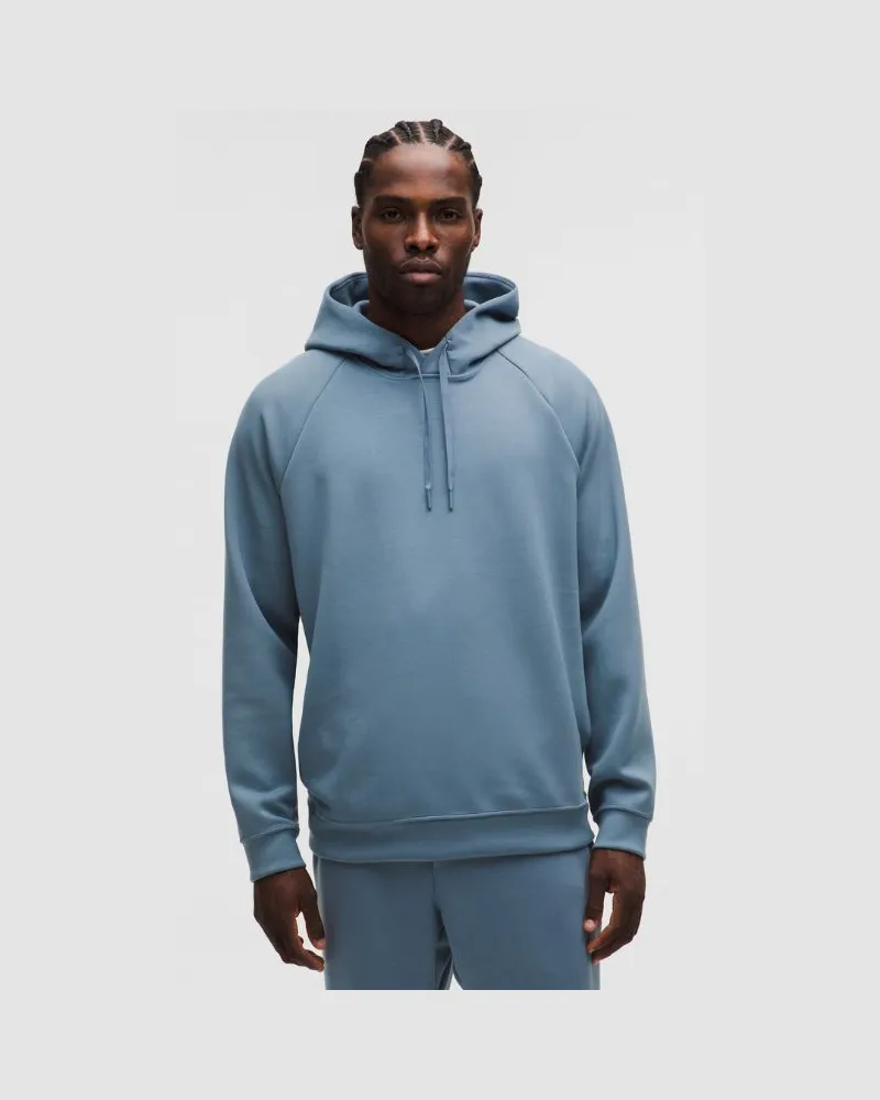 LULULEMON Smooth Spacer Hoodie im Classic Fit für Männer – Größe in Steel Blue Steel