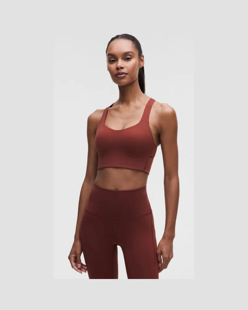 LULULEMON Like a Cloud Trainings-BH Mittlerer Halt B/C Cups für Frauen – Größe in Cranberry Charm Cranberry