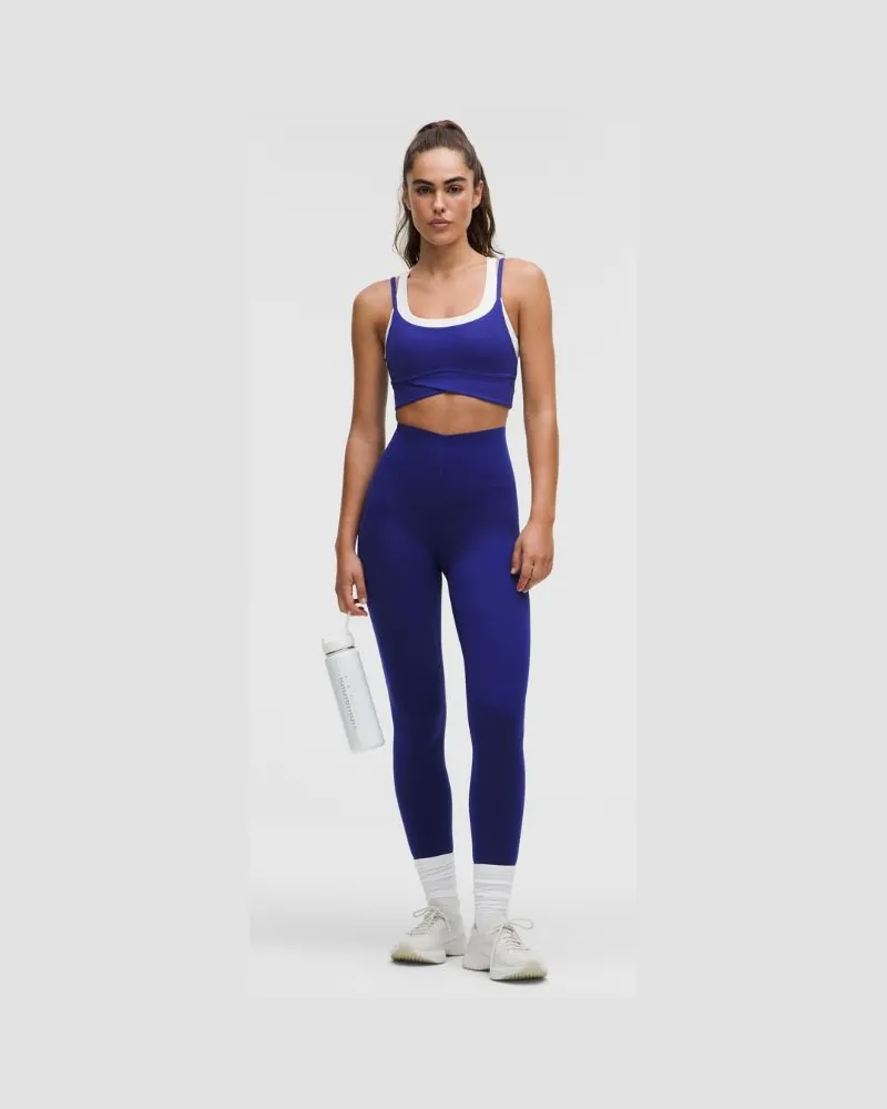 LULULEMON Glow Up Leggings mit hohem Bund für Frauen – 71 cm – Größe in Deep Sea Blue Deep