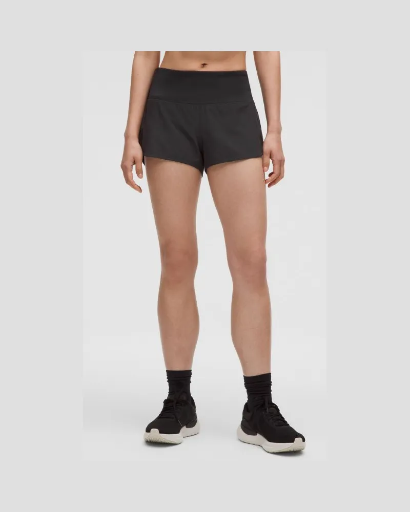 LULULEMON Speed Up Shorts HB Gefüttert für Frauen – 6,3 cm – Größe in Black Black