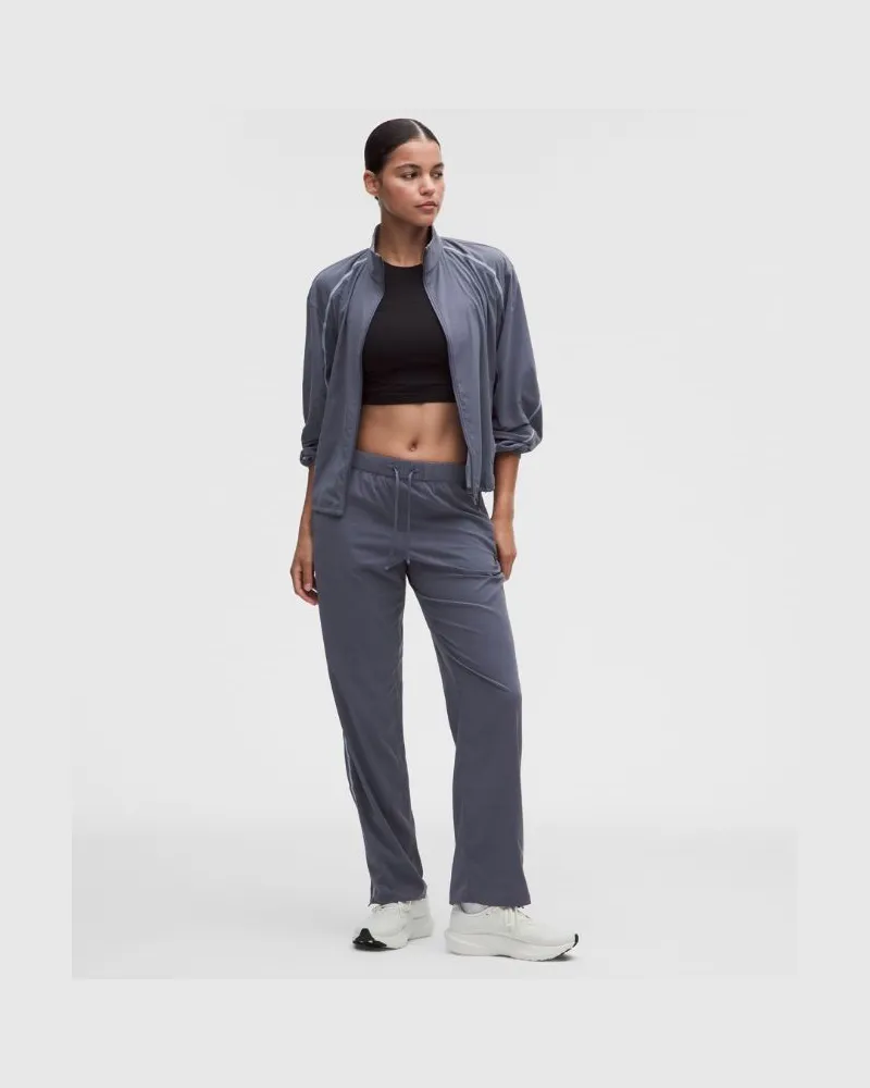 LULULEMON Zweifarbige Trainingshose mit mittelhohem Bund für Frauen – Größe in Dusty Diamond/Luminous Aqua Dusty