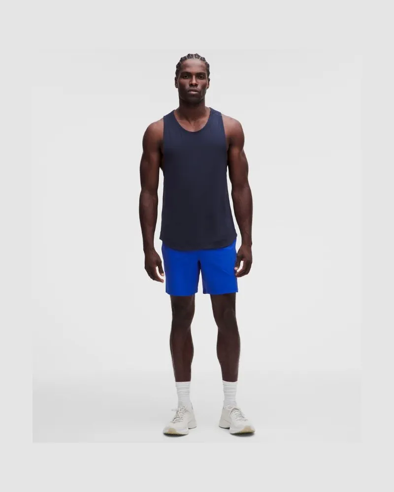 LULULEMON License to Train Shorts ohne Liner für Männer – 18 cm – Größe in Beach Ball Blue Beach