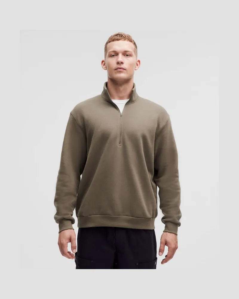 LULULEMON Steady State Sweater mit halblangem Reißverschluss für Männer – Größe in Nomad Nomad