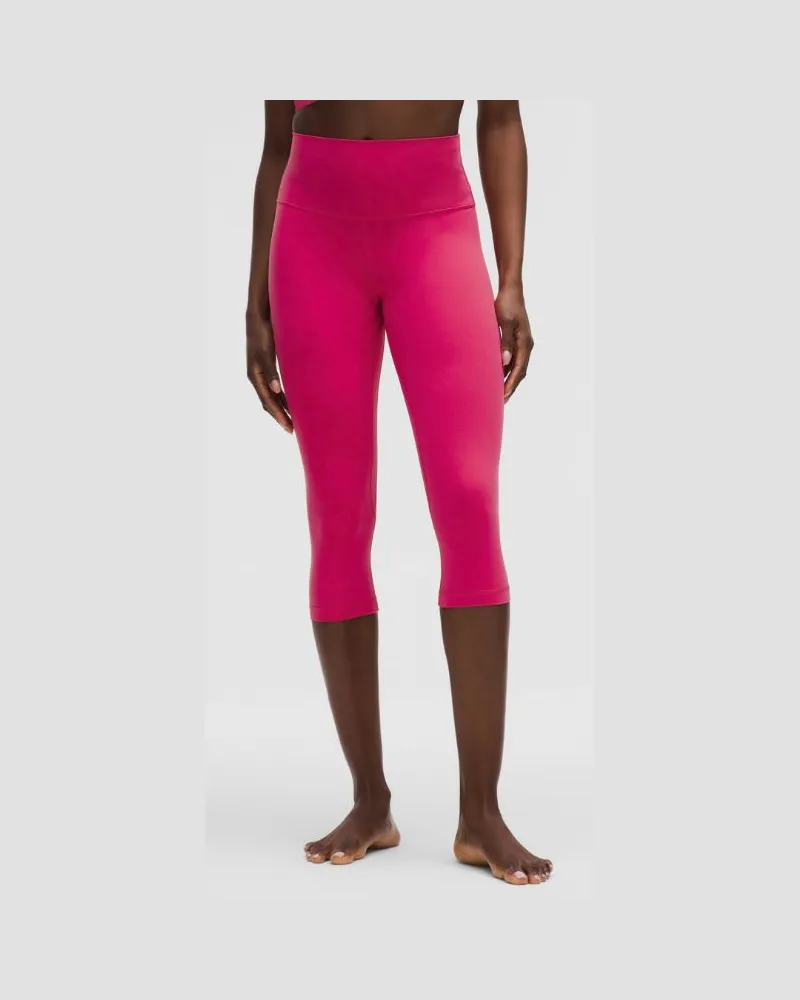 LULULEMON Align Crop Leggings mit hohem Bund für Frauen – 43 cm – Größe in Raspberry Coulis Raspberry
