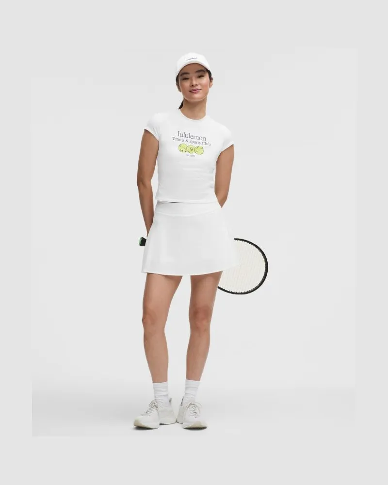 LULULEMON Leichter Tennisrock mit hohem Bund für Frauen – Größe in Weiß Weiß