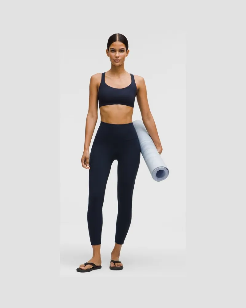 LULULEMON Align Hose mit hohem Bund und Taschen für Frauen – 64 cm – Größe in True Navy True