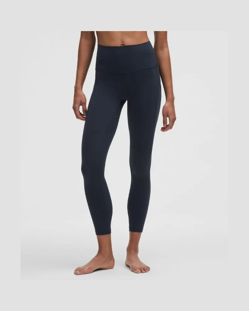 LULULEMON Align Hose mit hohem Bund und Taschen für Frauen – 64 cm – Größe in True Navy True